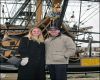 Admiral Lord Nelson's flagship, HMS Victory at Portsmouth